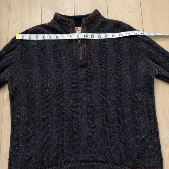 Vintage Woolrich Wool Blend 1/4 Zip Sweater in Indigo Heather Size S - Picture 2 of 11